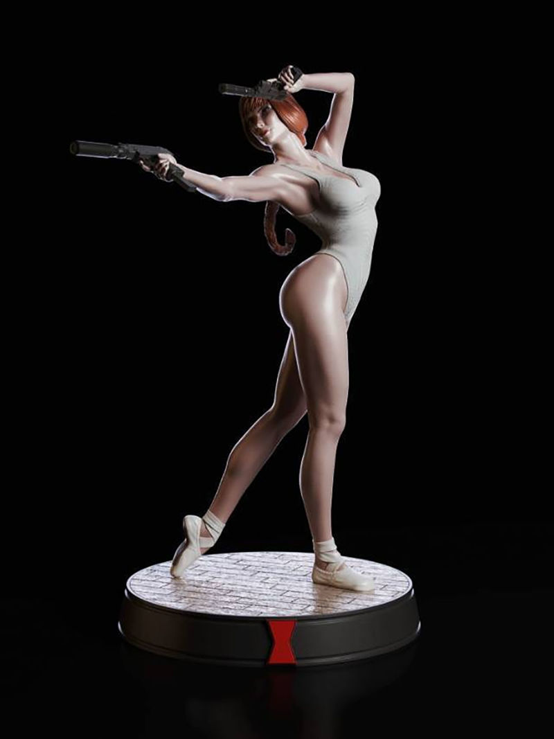 Modelo de impresión 3D de bailarina viuda negra STL