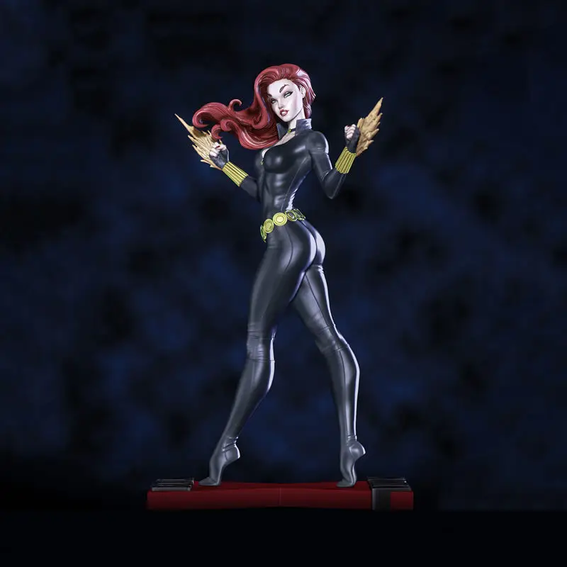 Figurine Black Widow 3D Printing Model STL