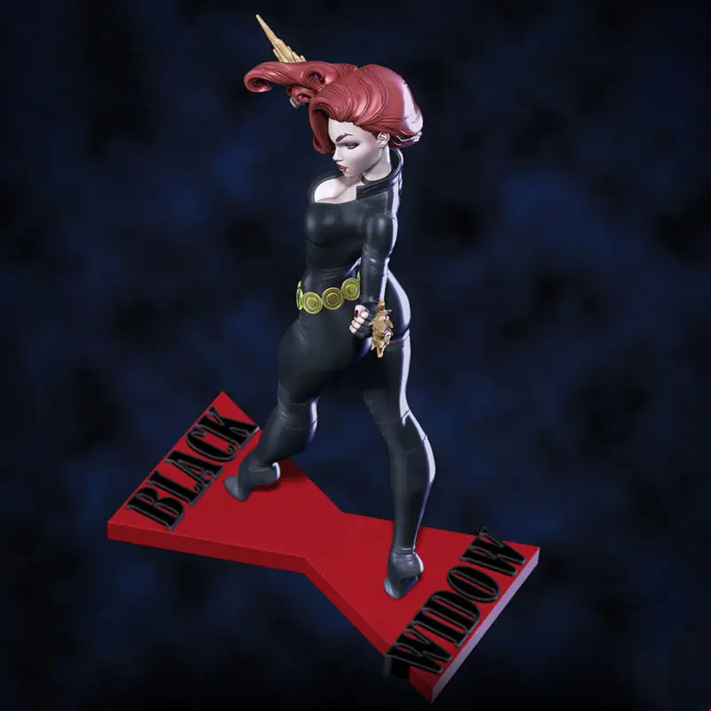 Figurine Black Widow 3D Printing Model STL