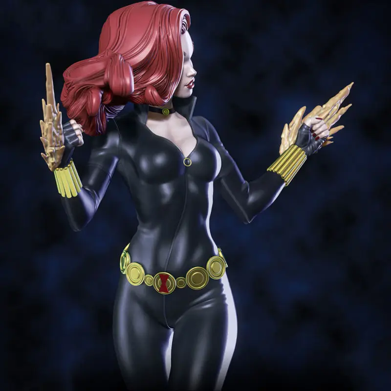 Figurine Black Widow 3D Printing Model STL