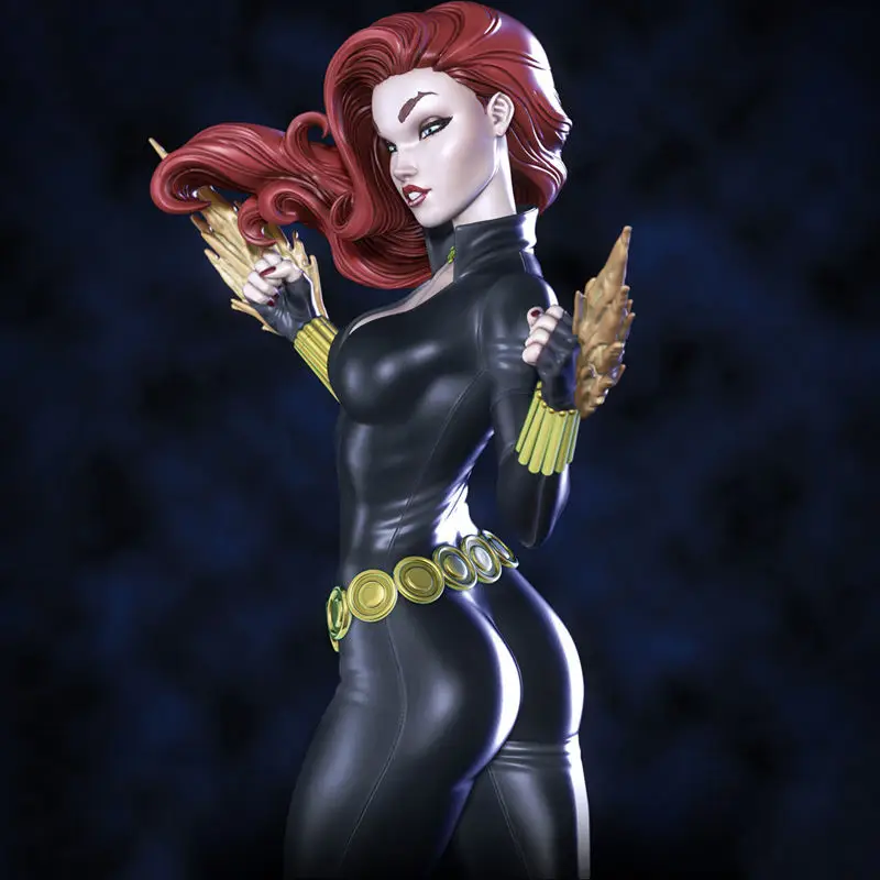 Figurine Black Widow 3D Printing Model STL