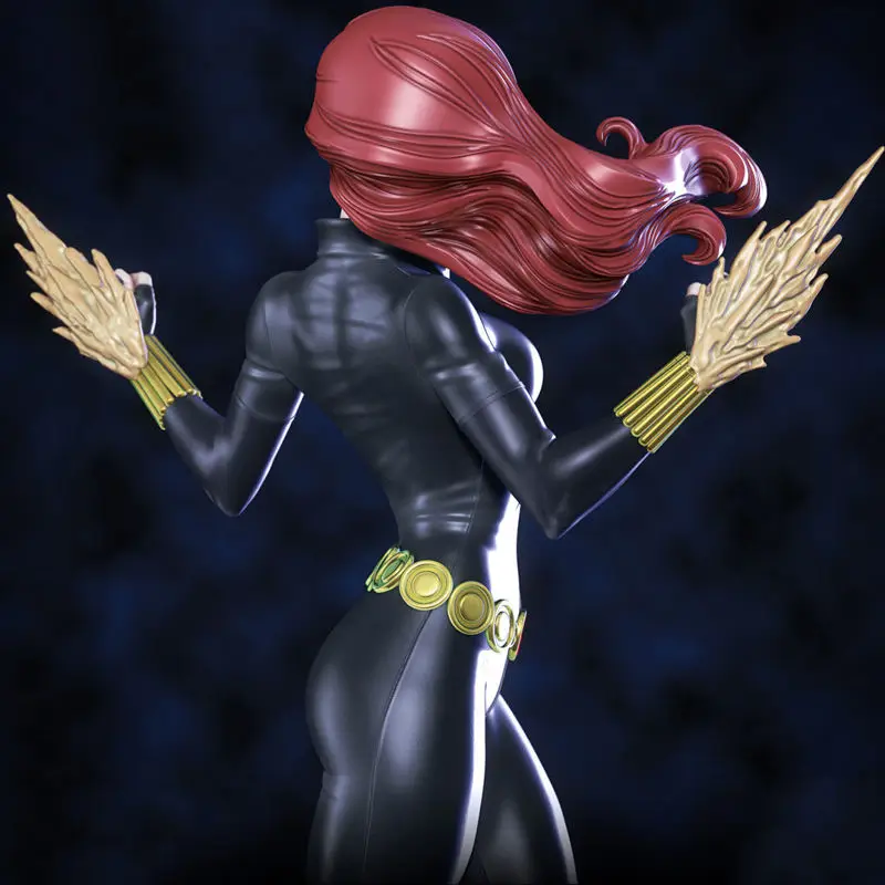 Figurine Black Widow 3D Printing Model STL