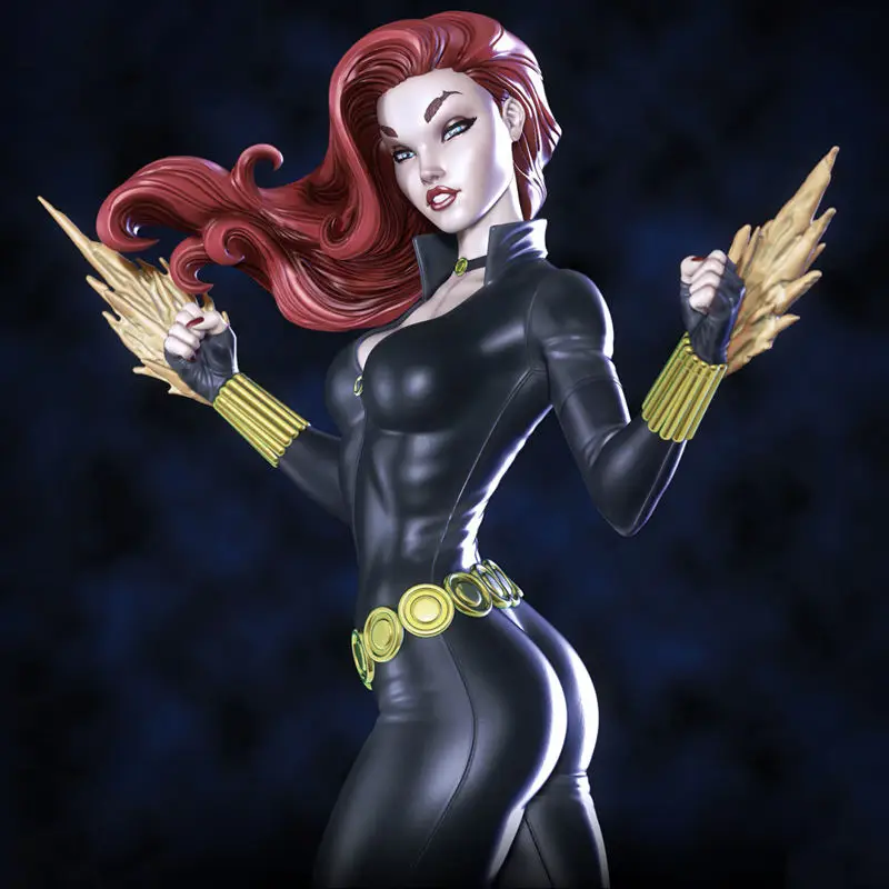 Figurine Black Widow 3D Printing Model STL