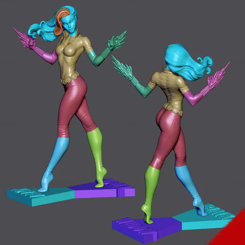 Figurine Black Widow 3D Printing Model STL