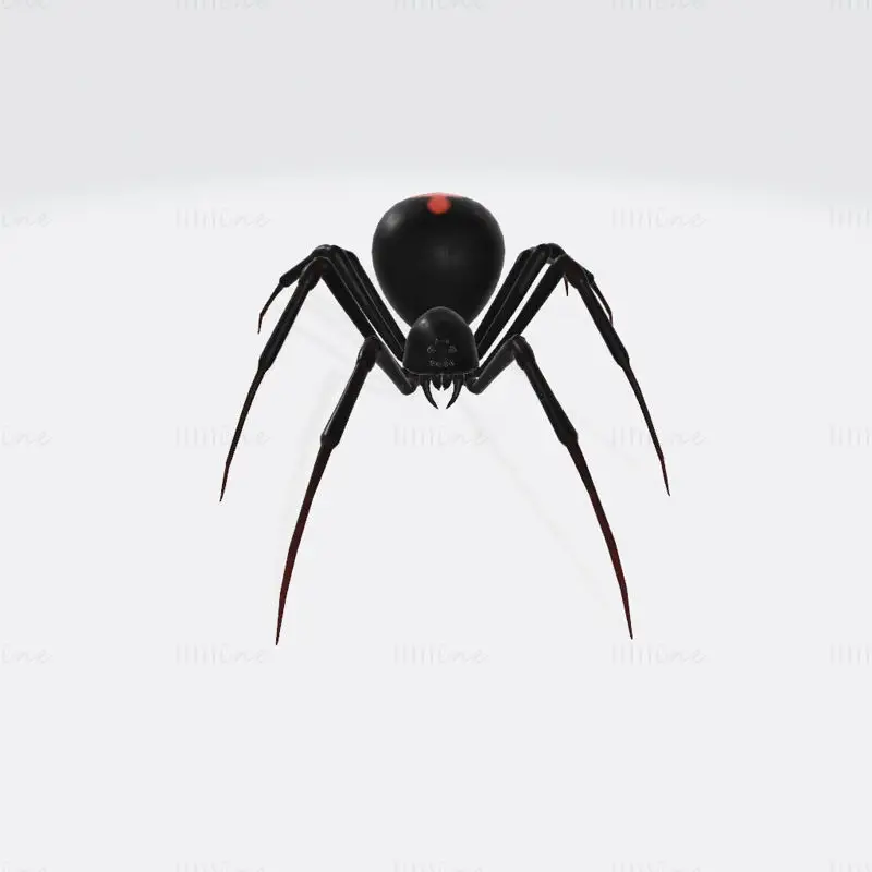 Modello di stampa 3D del ragno della vedova nera