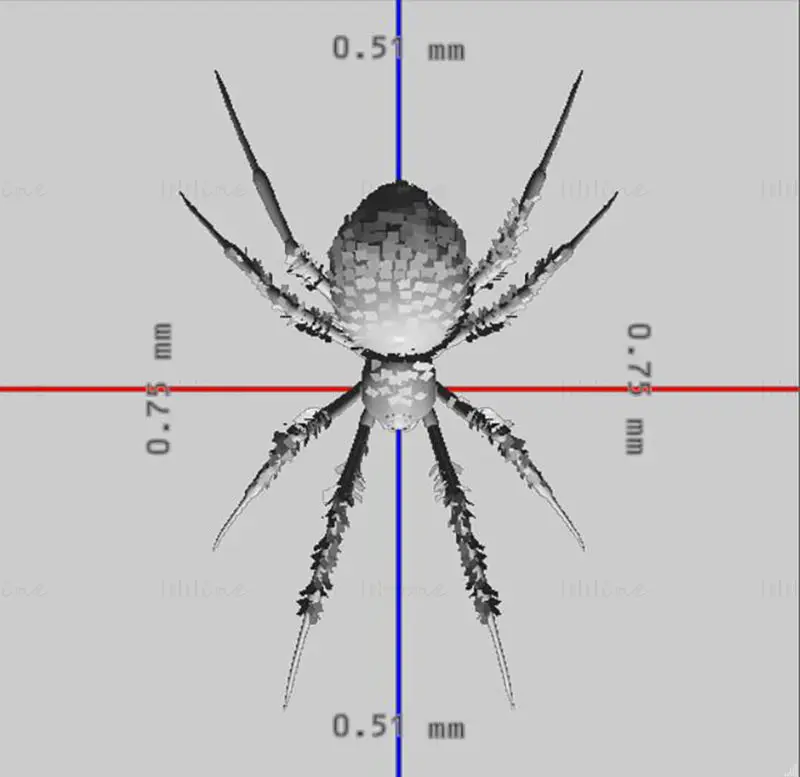 Modèle d'impression 3D de l'araignée veuve noire