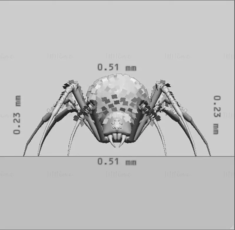 Black Widow Spider 3D-utskriftsmodell
