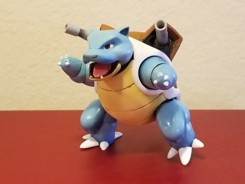 File STL del modello di stampa 3D di Blastoise (Pokemon)