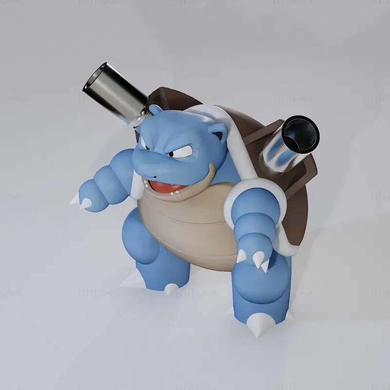 File STL del modello di stampa 3D di Blastoise (Pokemon)