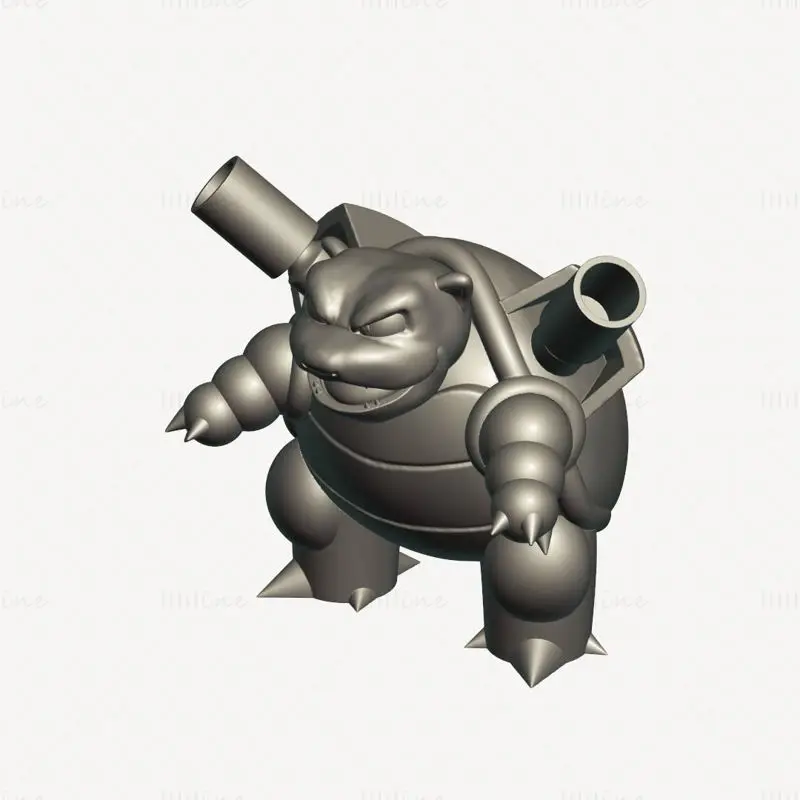 File STL del modello di stampa 3D di Blastoise (Pokemon)