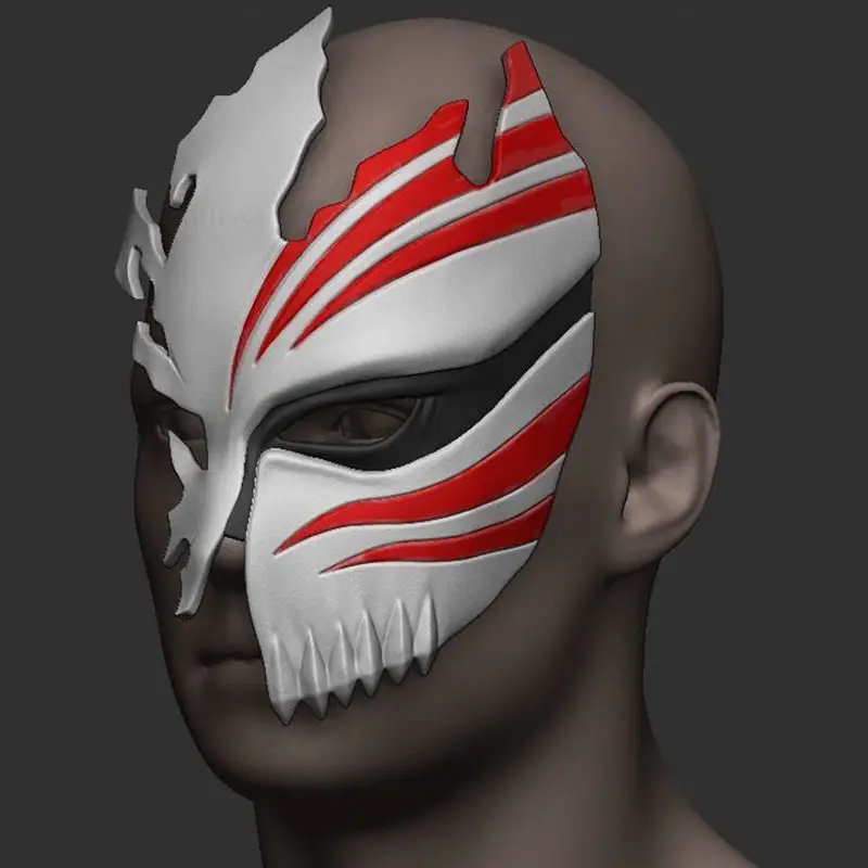 死神一护半空心面具 3D 打印模型 STL