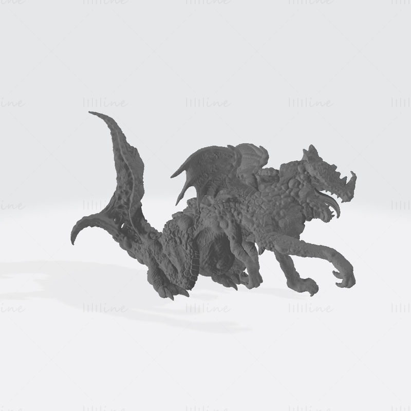 3D-Druckmodell des Blight Dragon