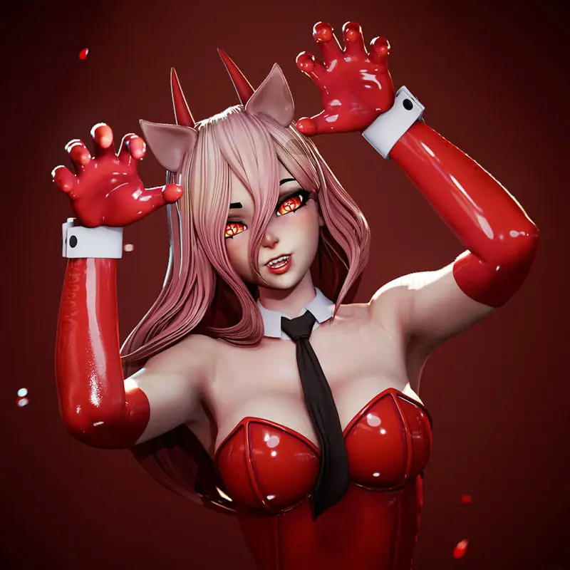File STL del modello di stampa 3D di Blood Fiend Power (Chainsaw Man)