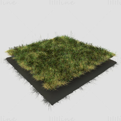 ブラッドワートの密な草原パッチ3Dモデル