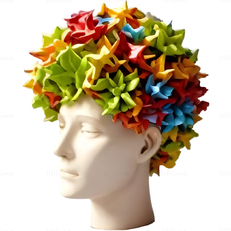 Colecția „Blooming Minds” - Model de imprimare 3D Artistic Head Planters