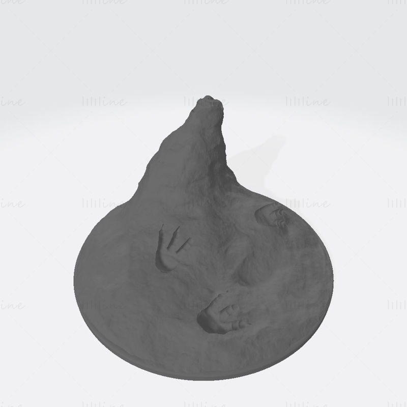 Модель для 3D-печати Синий Дракон-Хранитель