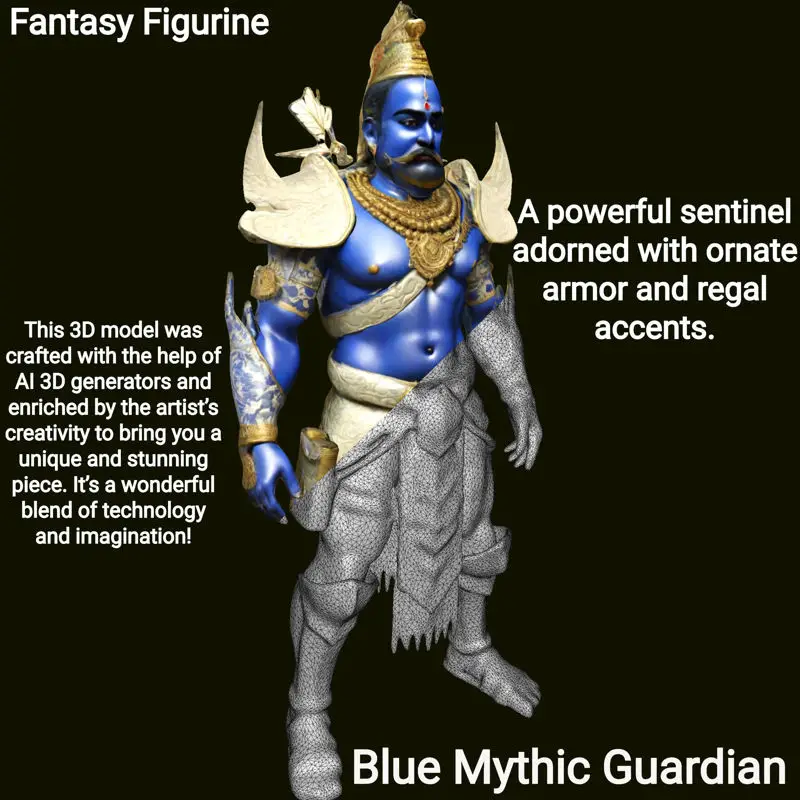 3D-модель Blue Mythic Guardian