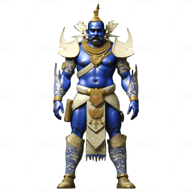 3D-модель Blue Mythic Guardian