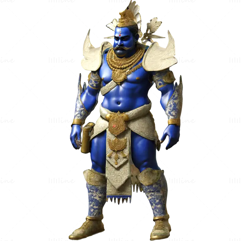 3D-модель Blue Mythic Guardian