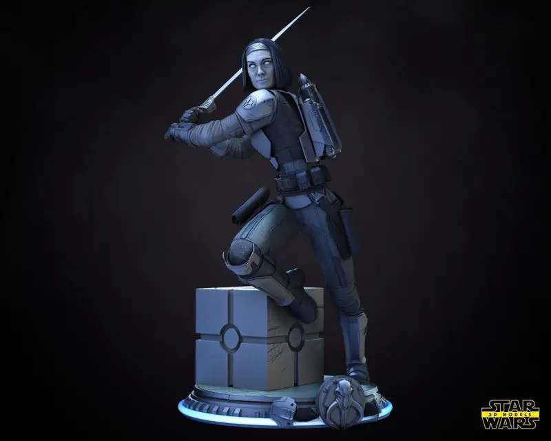 Bo-Katan - Star Wars 3D-afdrukmodel STL