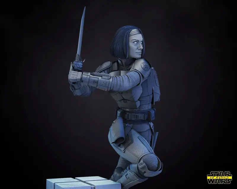 Bo-Katan - Modello di stampa 3D di Star Wars STL