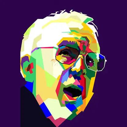 Bob James Músico de Jazz Pop Art WPAP Vector