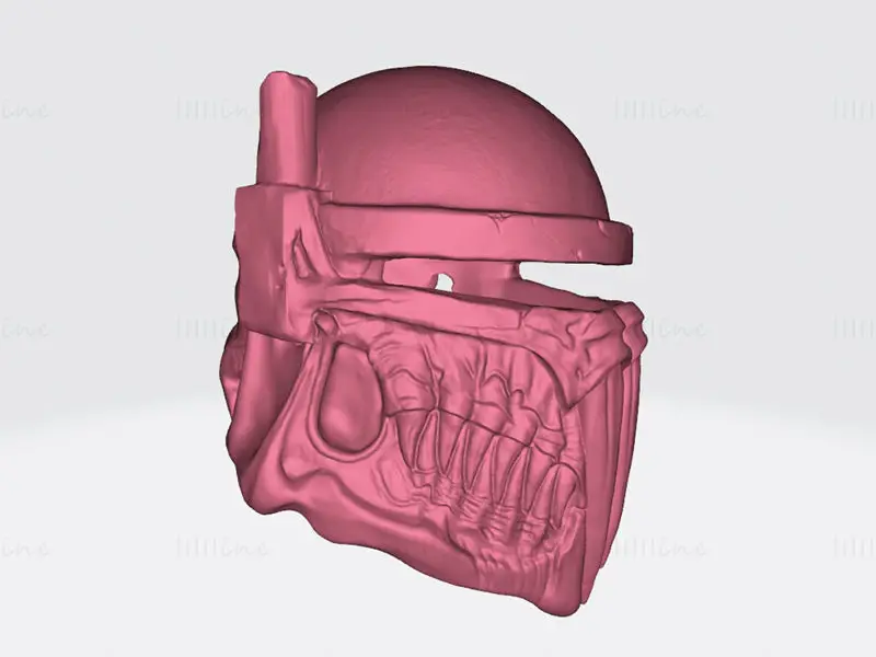 ボバ・フェットの頭蓋骨ヘルメット 3D プリントモデル STL