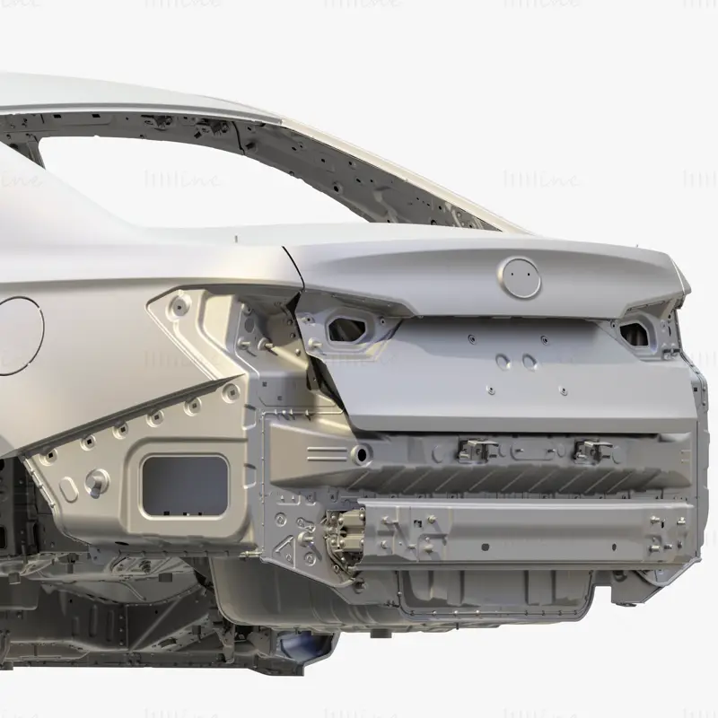 Carrosserie de voiture modèle 3D très détaillé