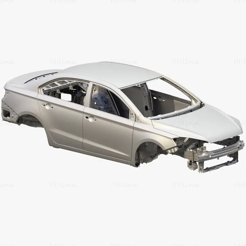 Body of Car High Detail 3D Model