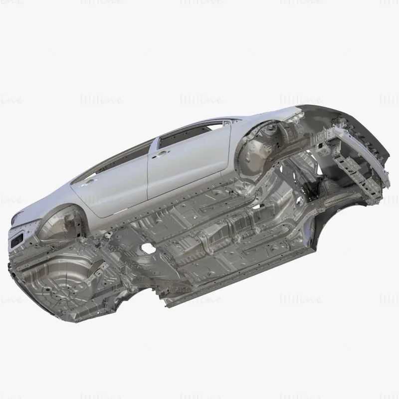 Body of Car High Detail 3D Model