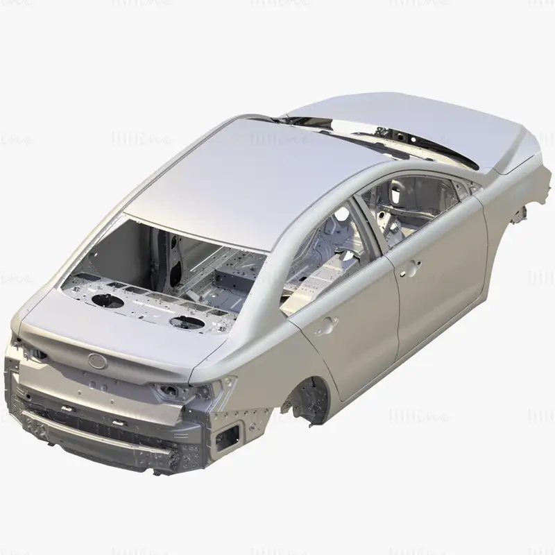 Body of Car High Detail 3D Model