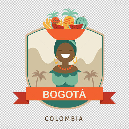Bogota City iconic elements vector eps png