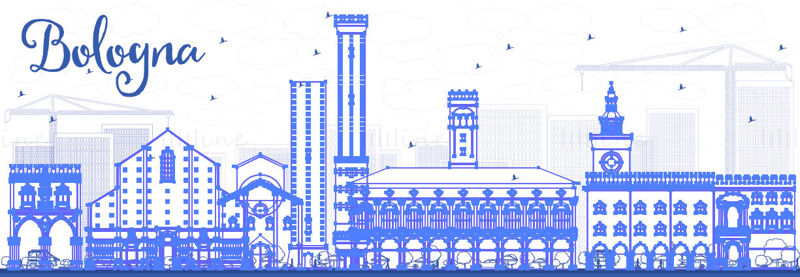 Bologna Skyline vector illustration