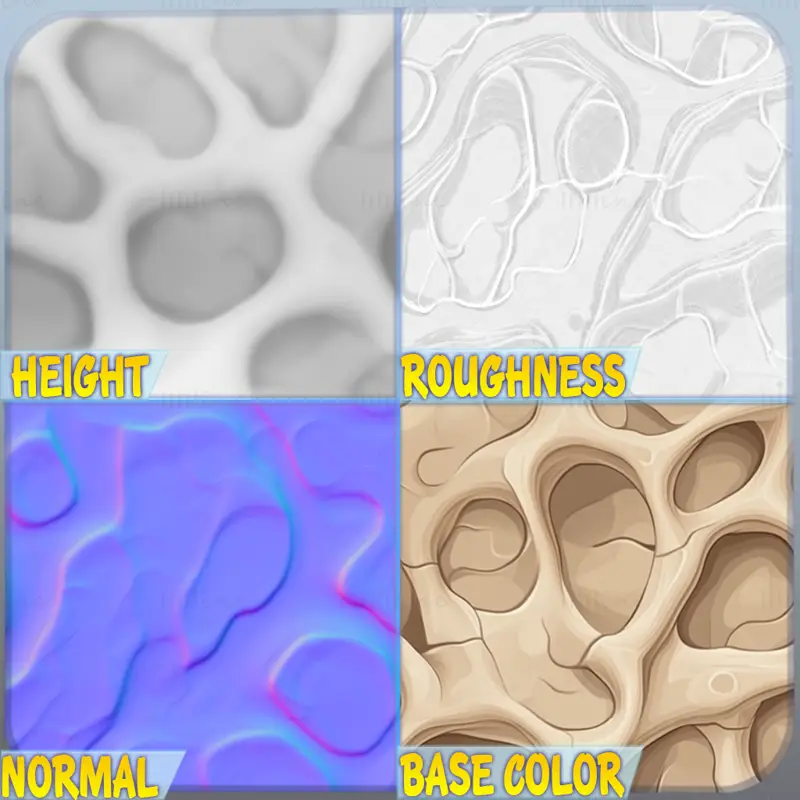 Bone Seamless Texture PNG