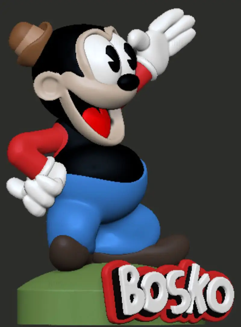 Bosko Looney Tunes 3D Printing Model STL