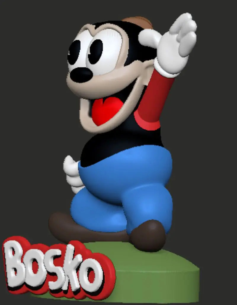 Bosko Looney Tunes 3D Printing Model STL