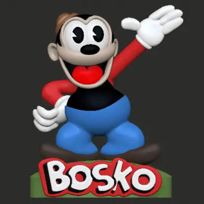 Bosko Looney Tunes 3D Printing Model STL