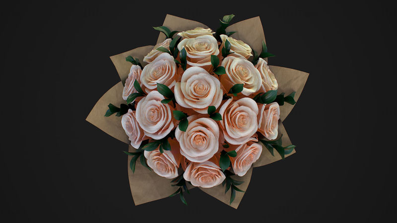 Mazzo di rose Modello 3D