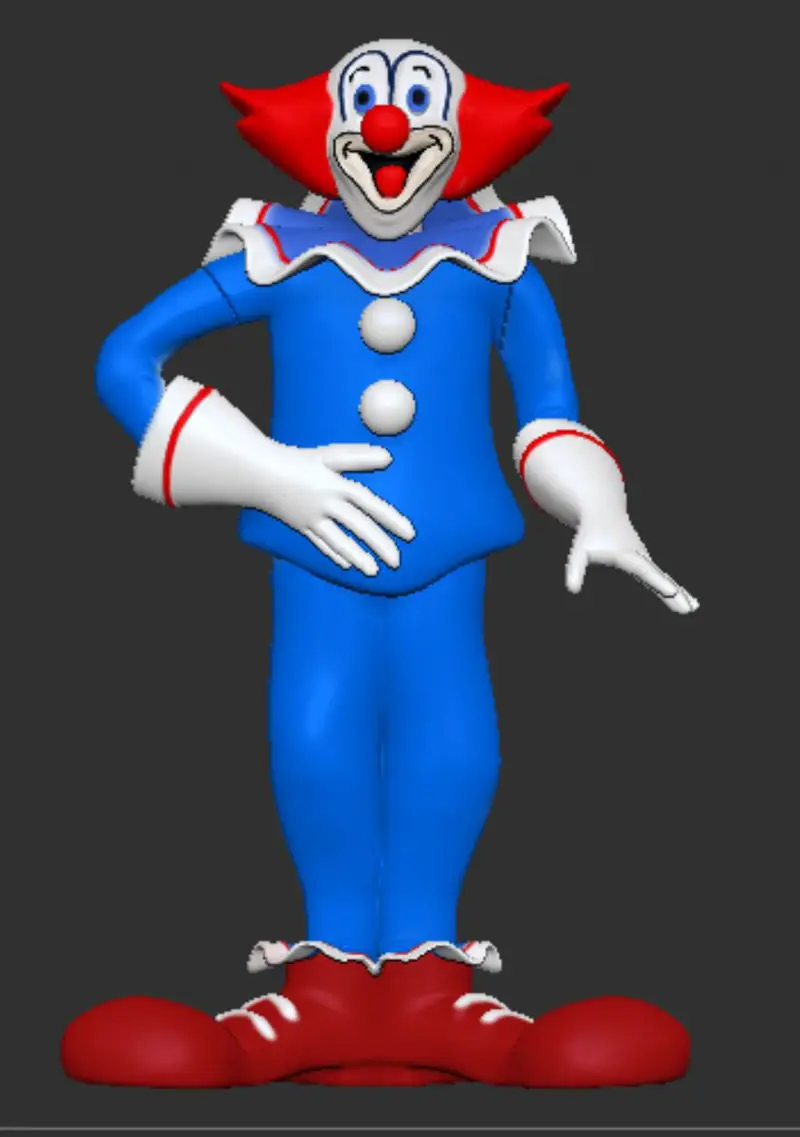 Bozo el Payaso Modelo de Impresión 3D STL