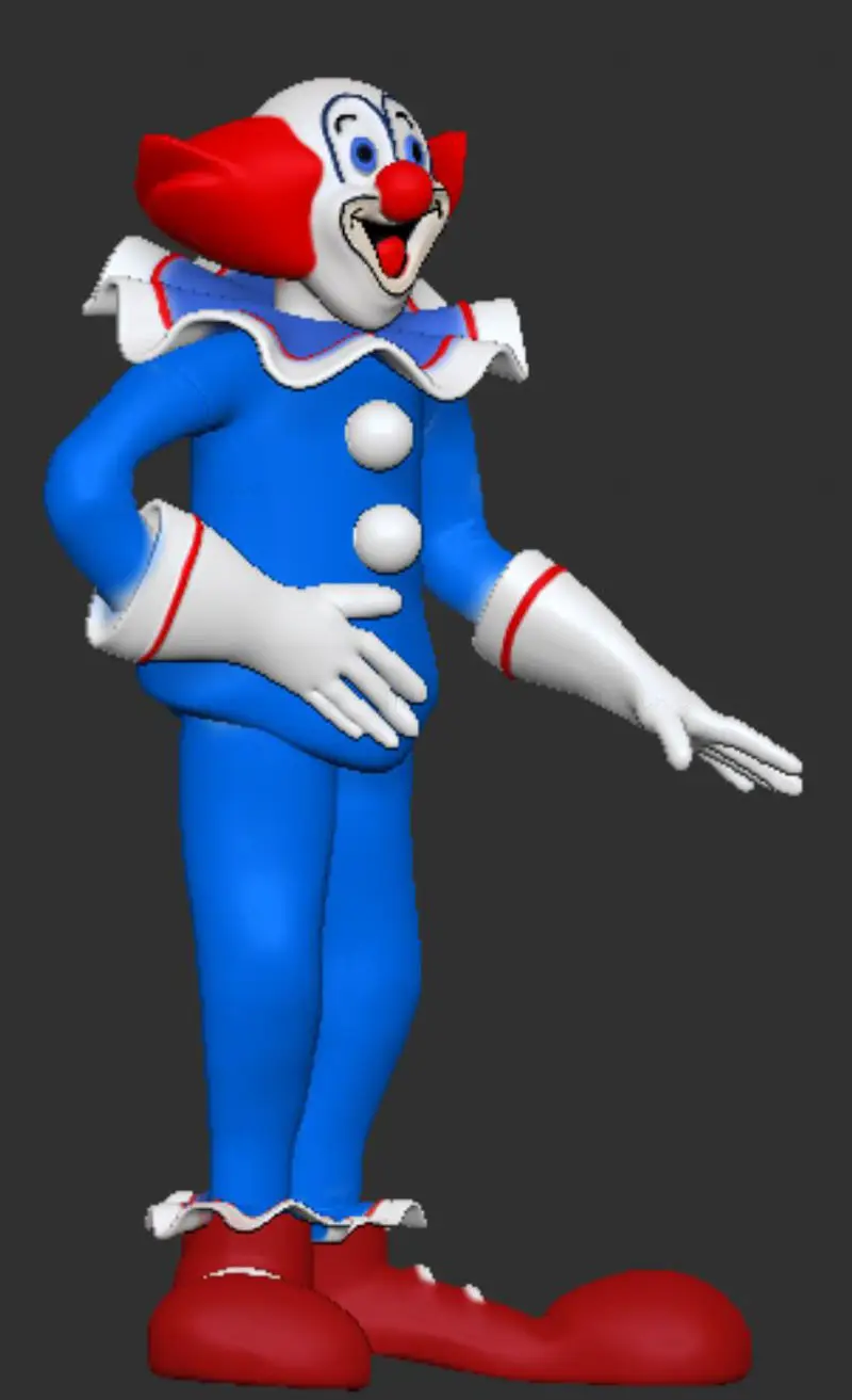 Bozo el Payaso Modelo de Impresión 3D STL