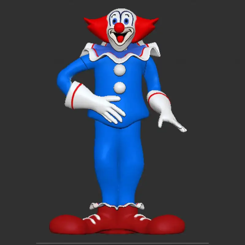 Bozo el Payaso Modelo de Impresión 3D STL