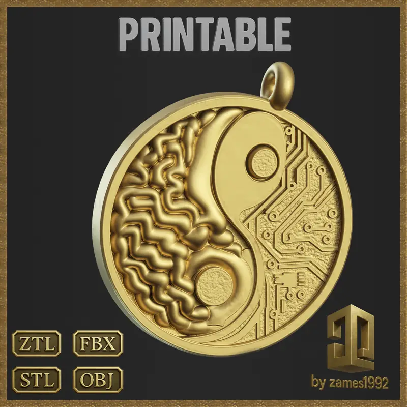 Brain Network pendant jewelry 3D Print Model