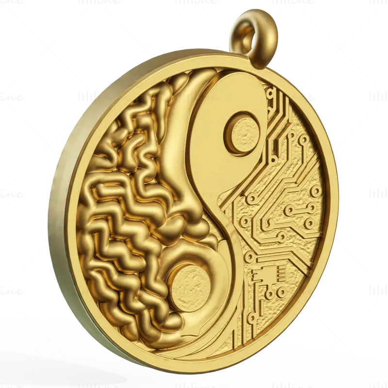 Brain Network pendant jewelry 3D Print Model