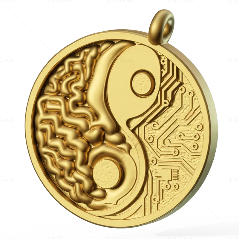 Brain Network pendant jewelry 3D Print Model