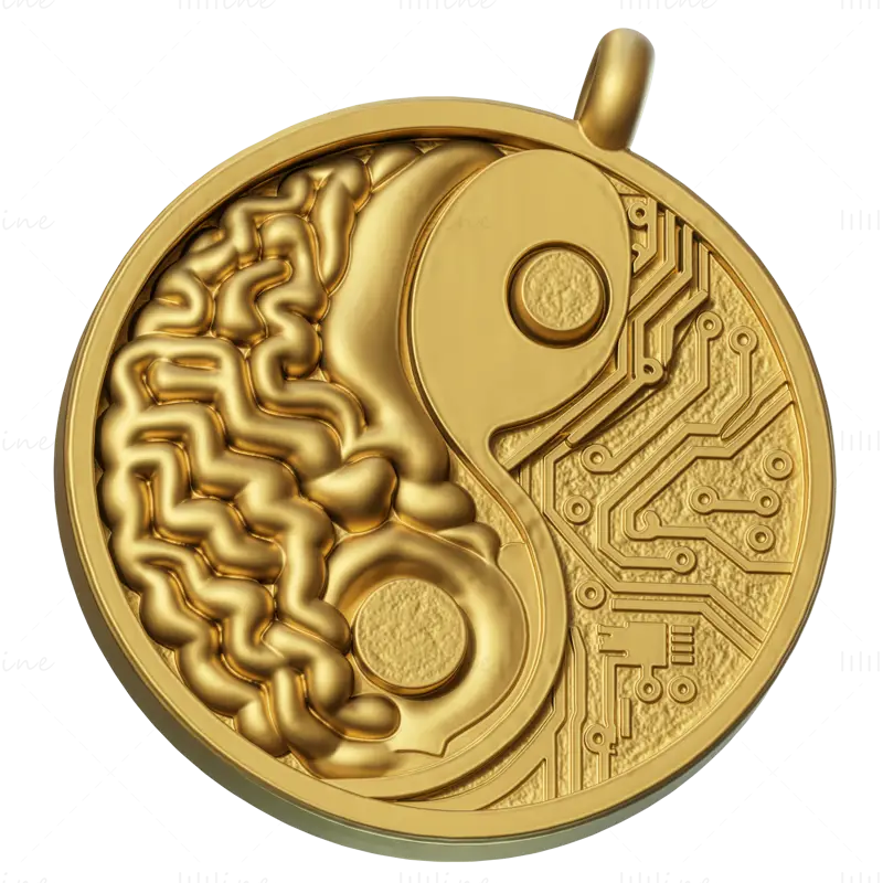 Brain Network pendant jewelry 3D Print Model