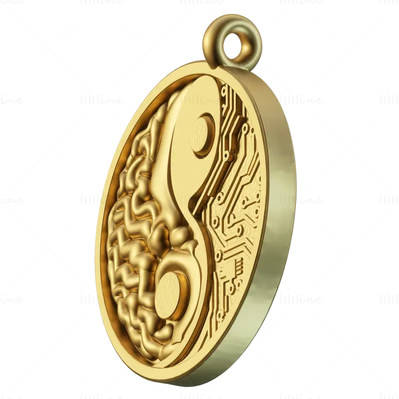 Brain Network pendant jewelry 3D Print Model