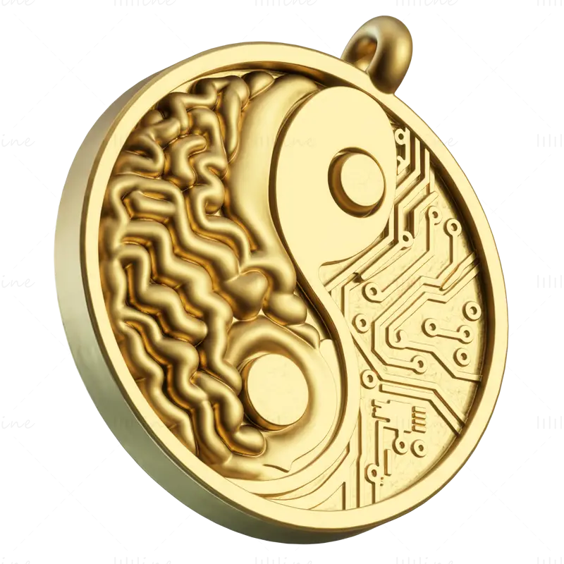 Brain Network pendant jewelry 3D Print Model