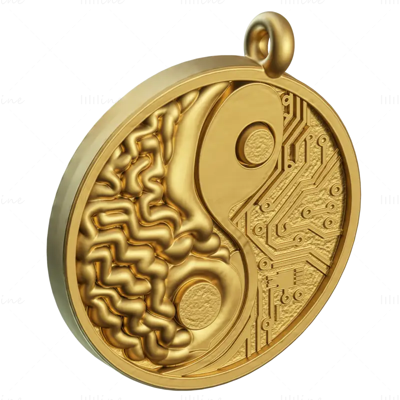 Brain Network pendant jewelry 3D Print Model