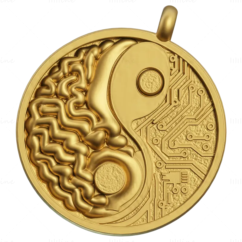 Brain Network pendant jewelry 3D Print Model