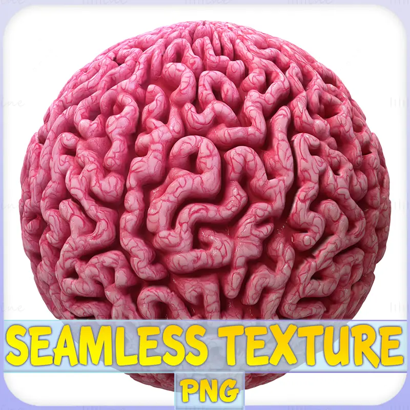 Brain Seamless Texture PNG